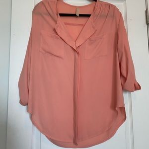 Peach blouse